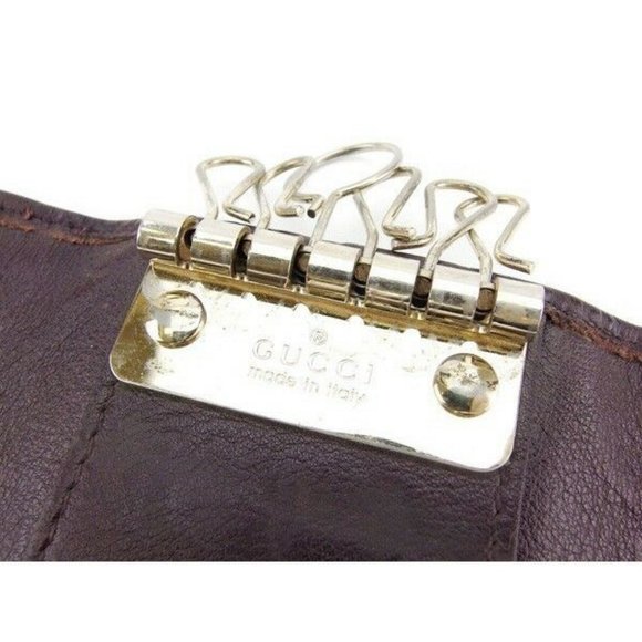 AUTH Gucci Key holder Key case Brown Gold Woman - Picture 6 of 6